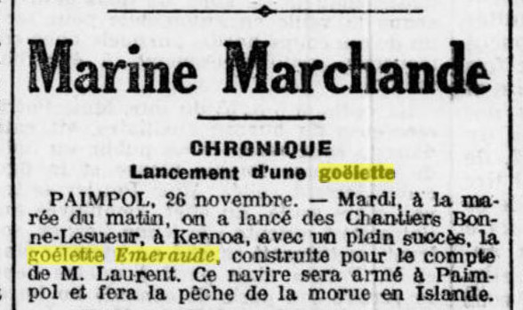 EMERAUDE Le Phare de la Loire 1912-11-28.jpg