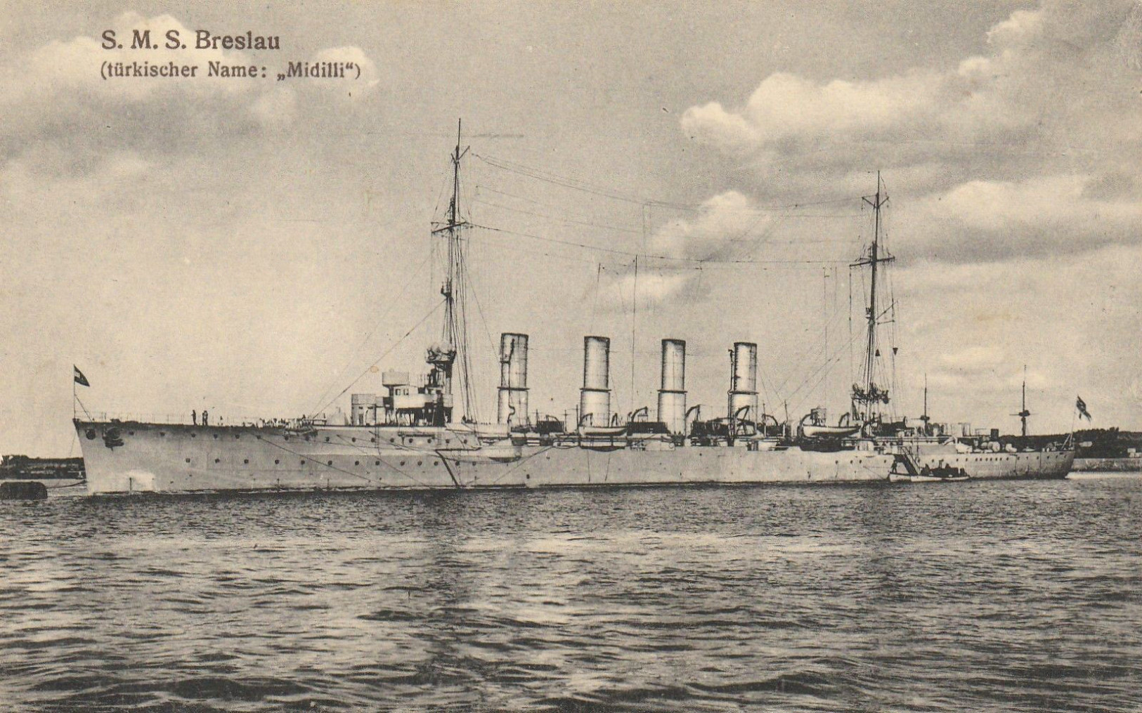 MIDILLIH, ex-BRESLAU allemand – Croiseur ottoman – II – .jpg