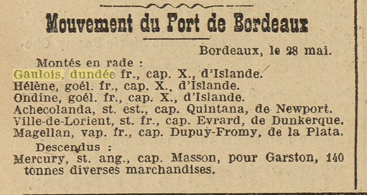 GAULOIS La Liberté du Sud Ouest 1909-05-29.jpg