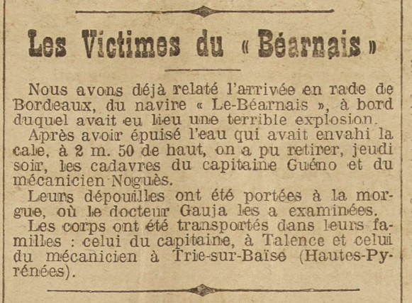 BEARNAIS La Liberté du Sud Ouest 1915-11-13.jpg