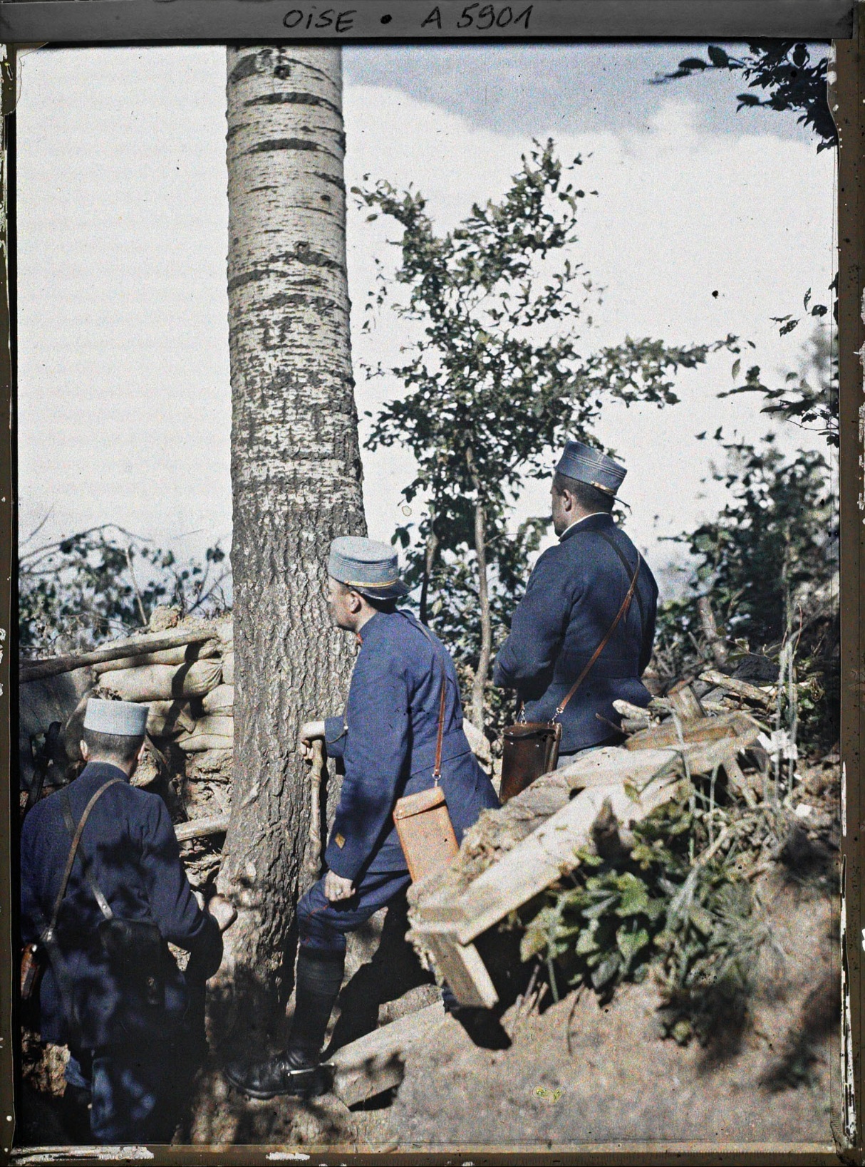 Capitaine Pradié du 36e. Photo Stéphane Passet, 24 juillet 1915. Musée Albert Kahn, 92.