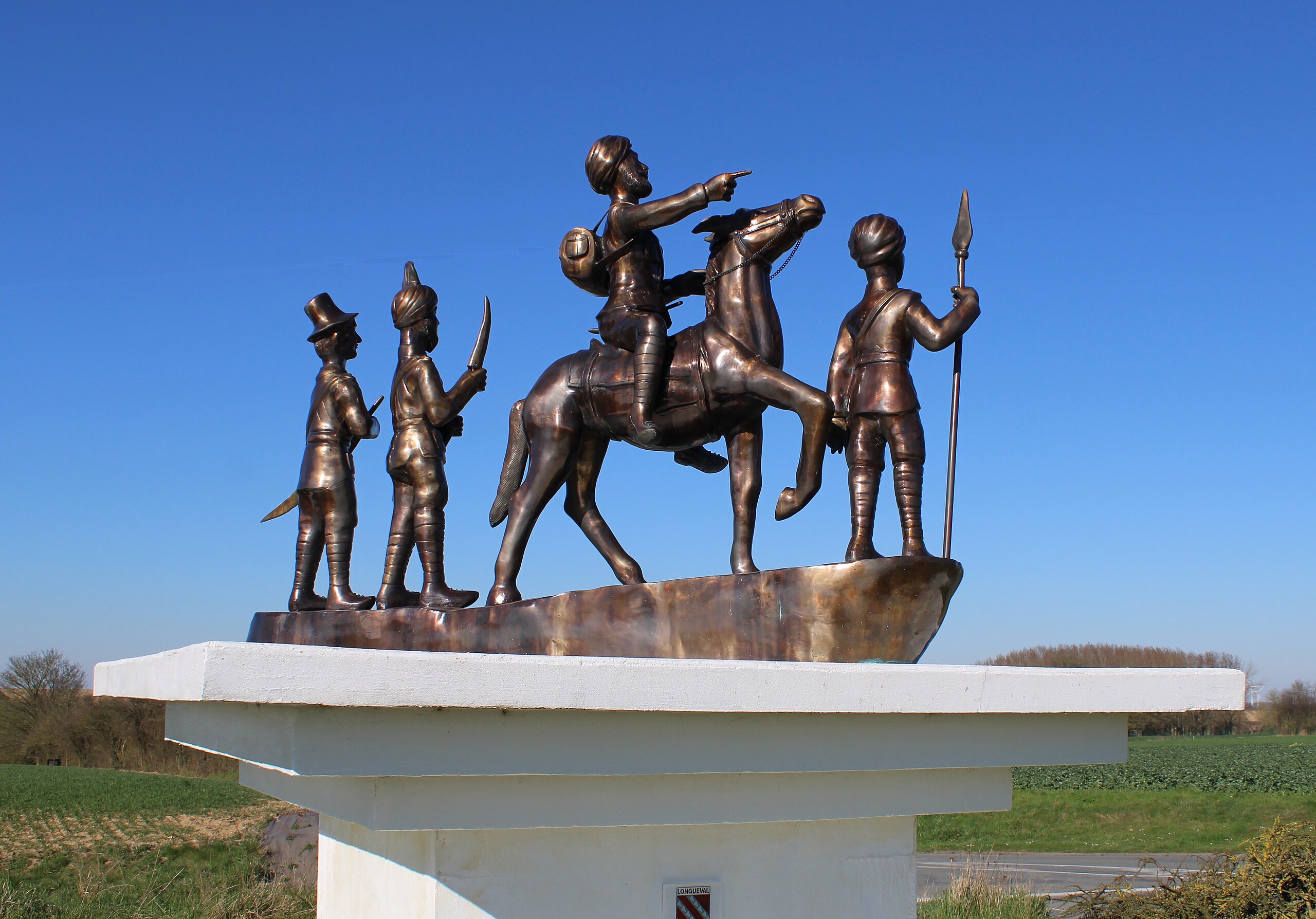 Mémorial indien de Longueval (Somme).