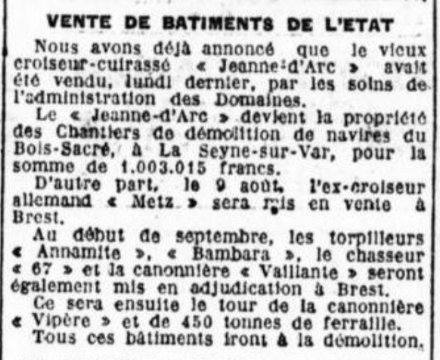 JEANNE D'ARC La France de Bordeaux et du Sud Ouest 1934-07-17.jpg