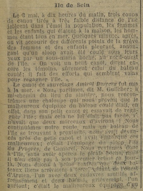 AMIRAL BARRERA - FILS DU PROGRES Camaret
