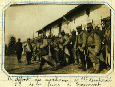 Ferme de Thiaumont Auxiliaires du 71e RIT décembre 1915.PNG