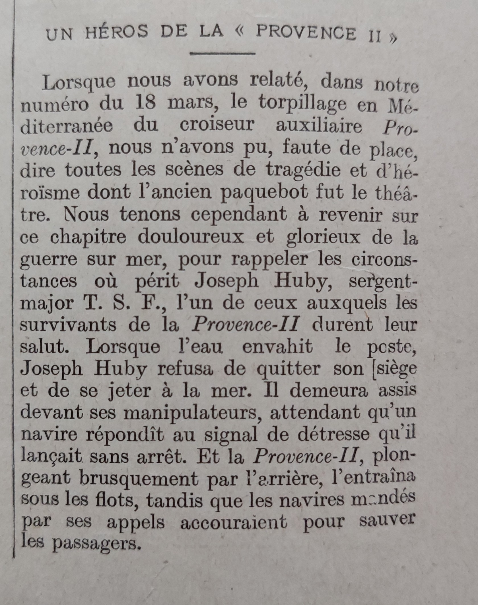 Joseph Huby - PROVENCE II