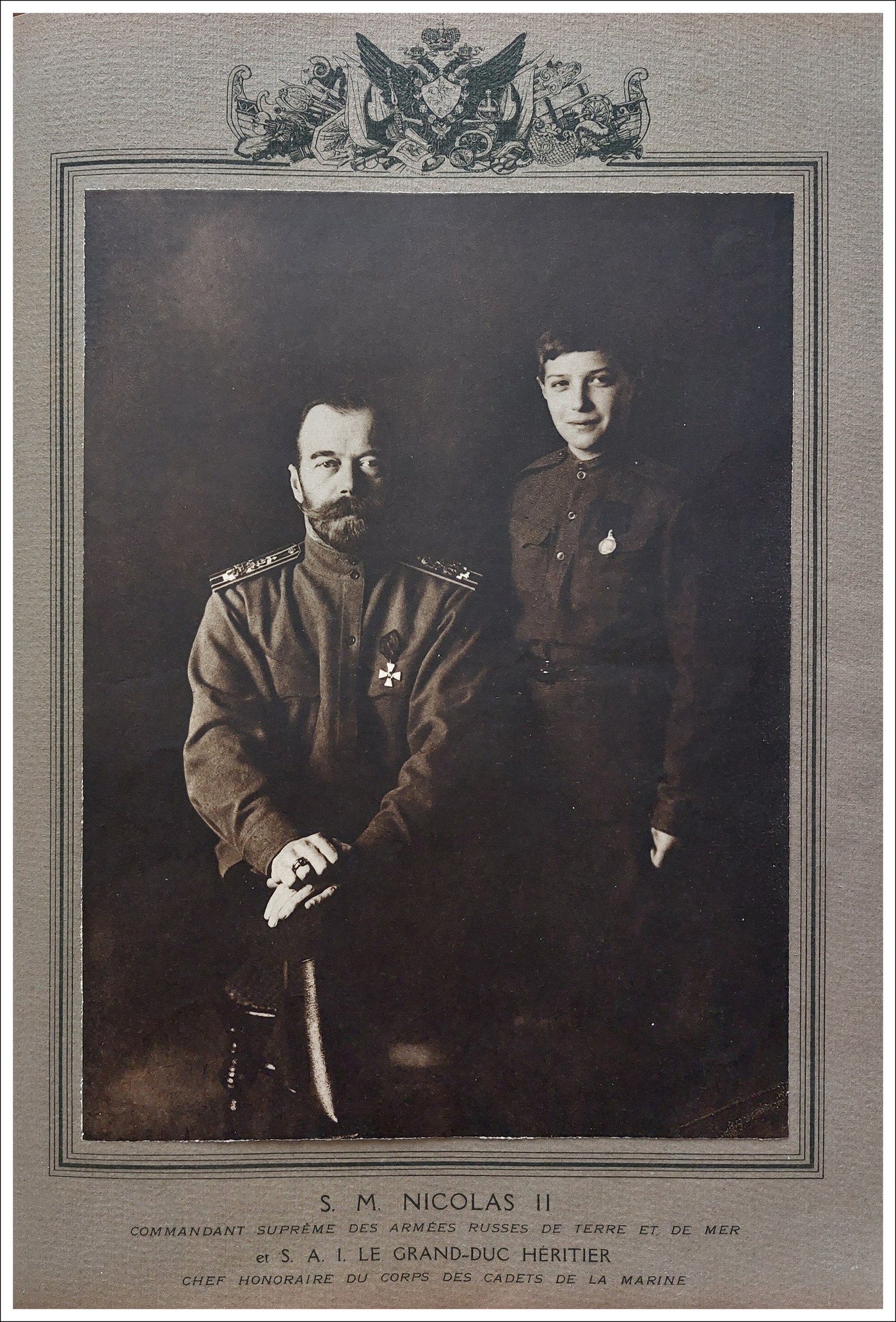 S.M. Nicolas II et son fils