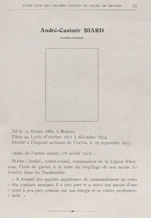 GAULOIS Livre d'Or du Lycée de Rennes 1922.jpg