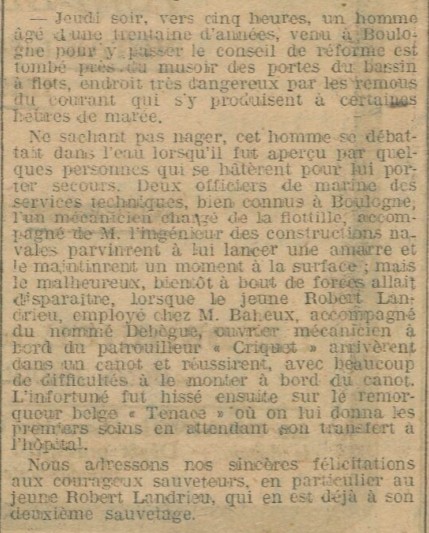 M. Debegue - CRIQUET I