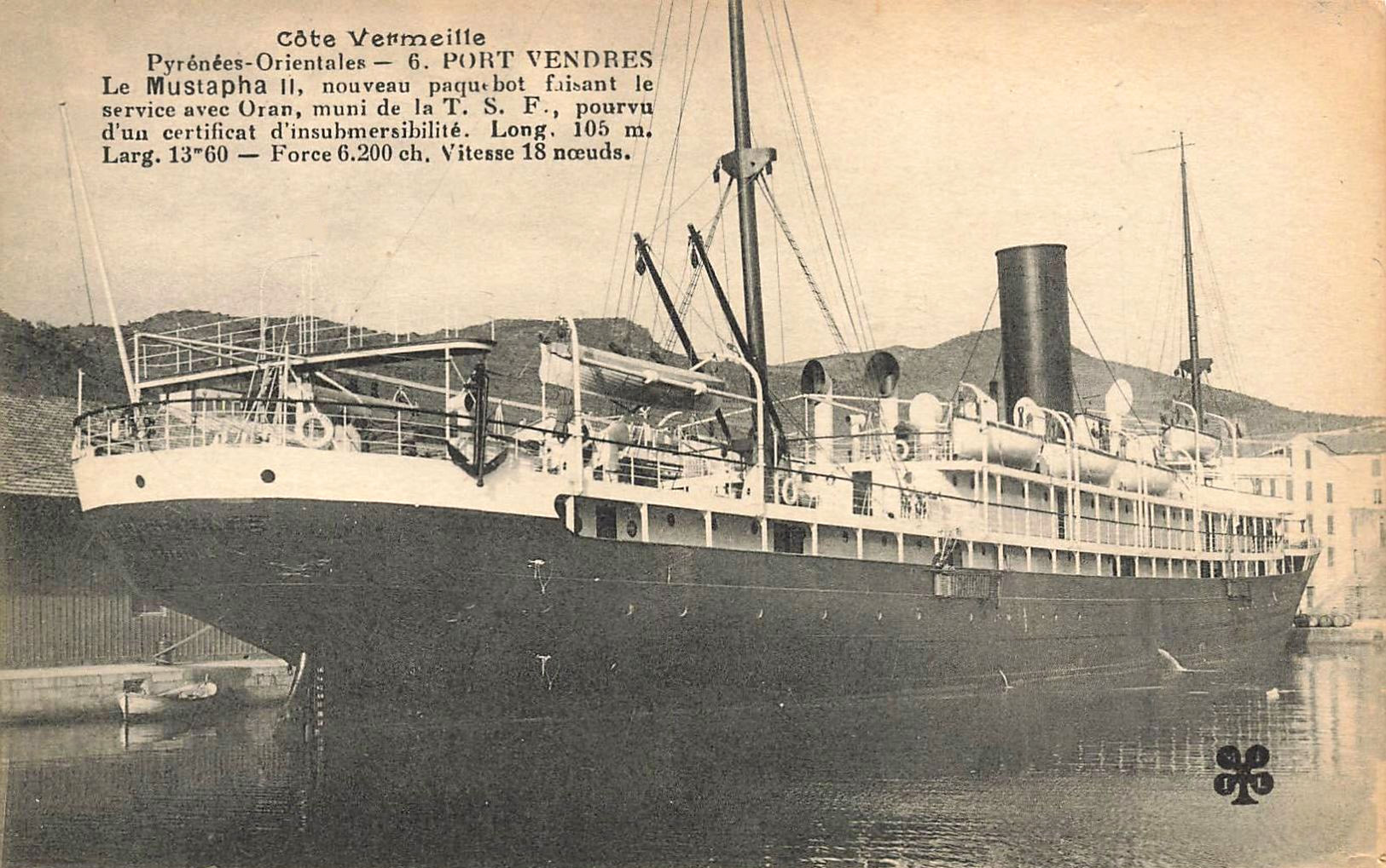 MUSTAPHA-II, ex THÉODORE-MANTE – Paquebot – V – .jpg