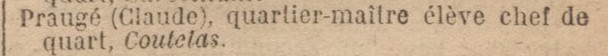 Claude Praugé - COUTELAS