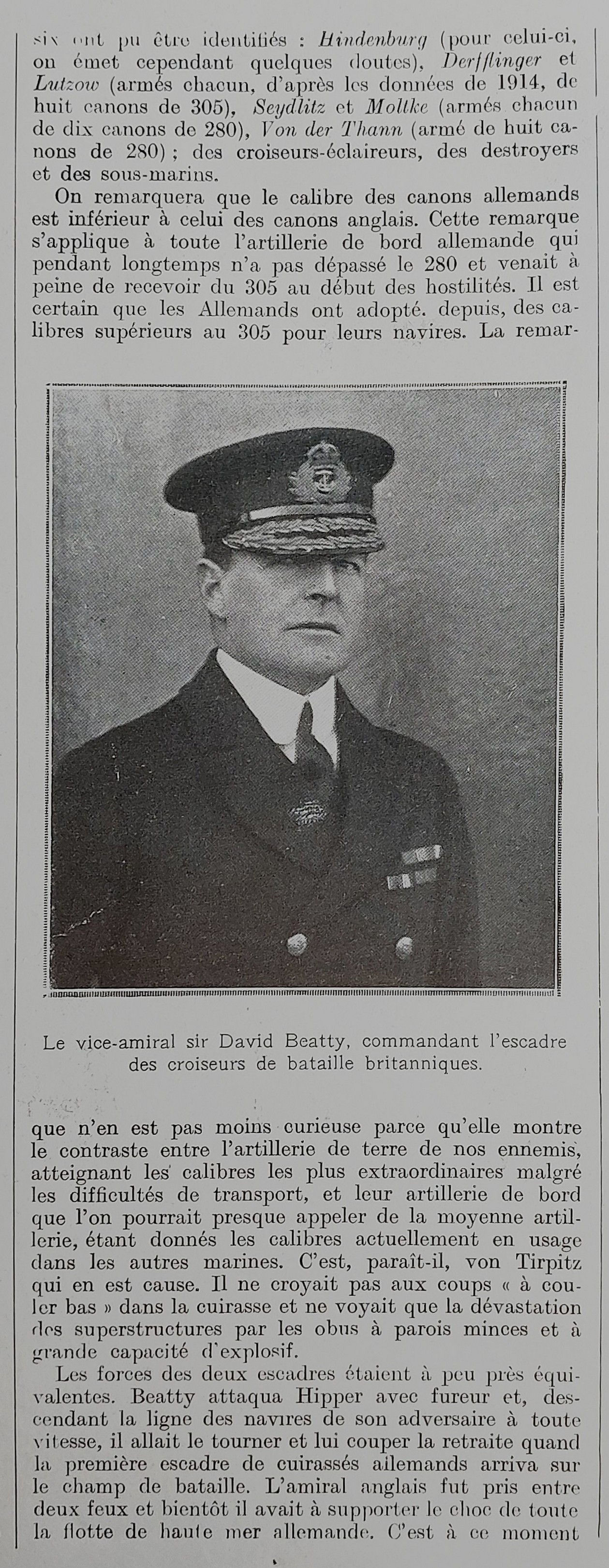 Vice amiral sir David Beatty