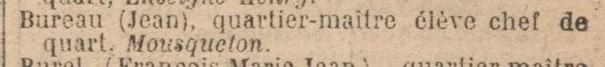 Jean Bureau - MOUSQUETON