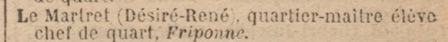 Désiré René Le Martret - FRIPONNE