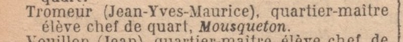 Jean Yves Maurice Tromeur - MOUSQUETON