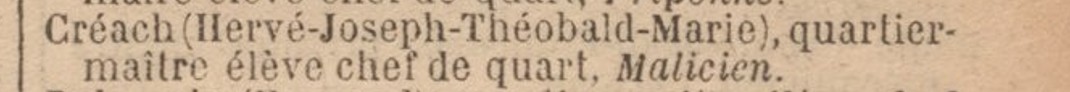 Hervé Joseph Théobald Marie Créach - MALICIEUSE