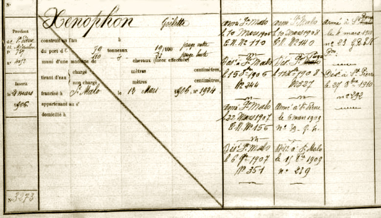 Xénophon – Saint-Malo – f° 1.091, n° 3.273. - .JPG