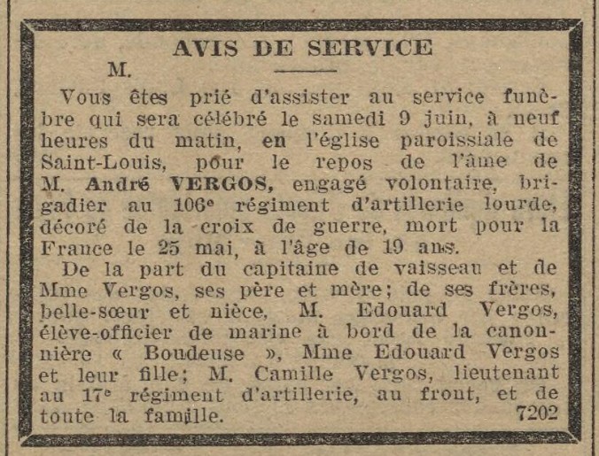 M. Edouard Vergos - BOUDEUSE