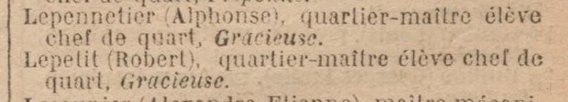 Alphonse Lepennetier - GRACIEUSE<br />Robert Lepetit - GRACIEUSE