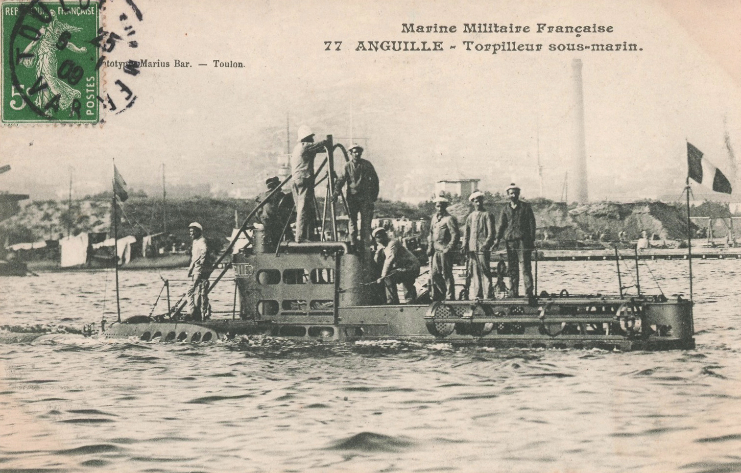 ANGUILLE – Sous-marin, ex-Q.-32 – V – .jpg