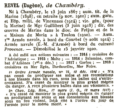 REVEL Eugène - Notice biographique. - .JPG