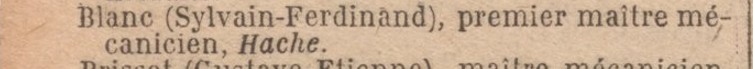 Sylvain Ferdinand Blanc - HACHE