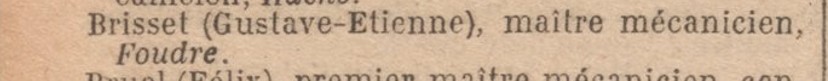 Gustave Etienne Brisset - FOUDRE