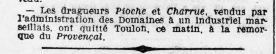 Dragueur de mines PIOCHE