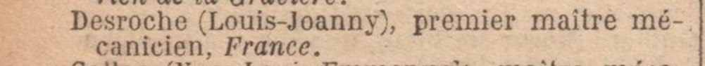 Louis Joanny Desroches - FRANCE