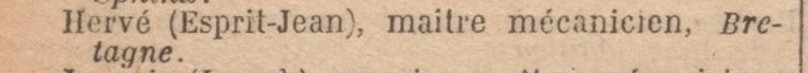 Esprit Jean Hervé - BRETAGNE