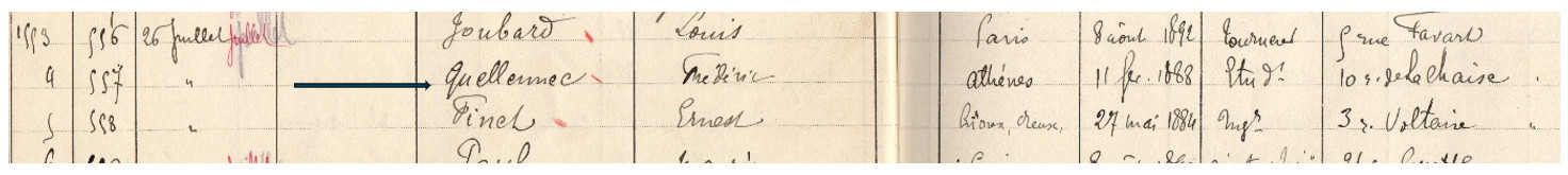 F. Quellennec, membre de l'Aéronautique-Club de France.