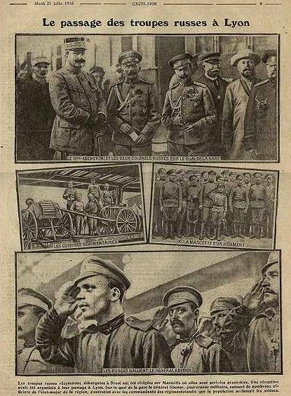 Ebener avec les troupes russes journal excelsior.jpg