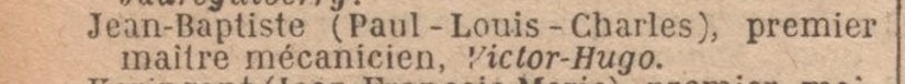 Paul Louis Charles Jean-Baptiste - VICTOR HUGO