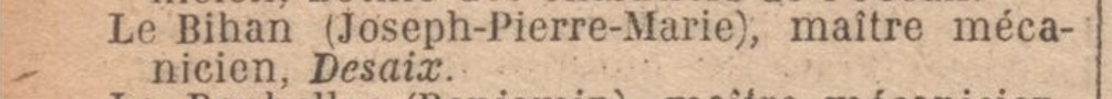 Joseph Pierre Marie Le Bihan - DESAIX