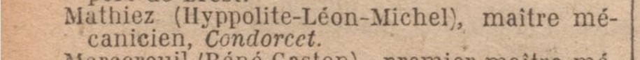 Hyppolite Léon Michel Mathiez - CONDORCET
