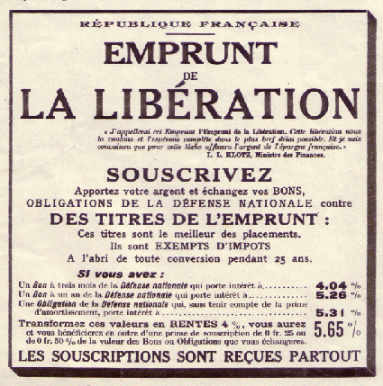 Emprunt de la Libération - Annonce - .gif
