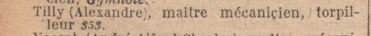 Alexandre Tilly - TORPILLEUR 353
