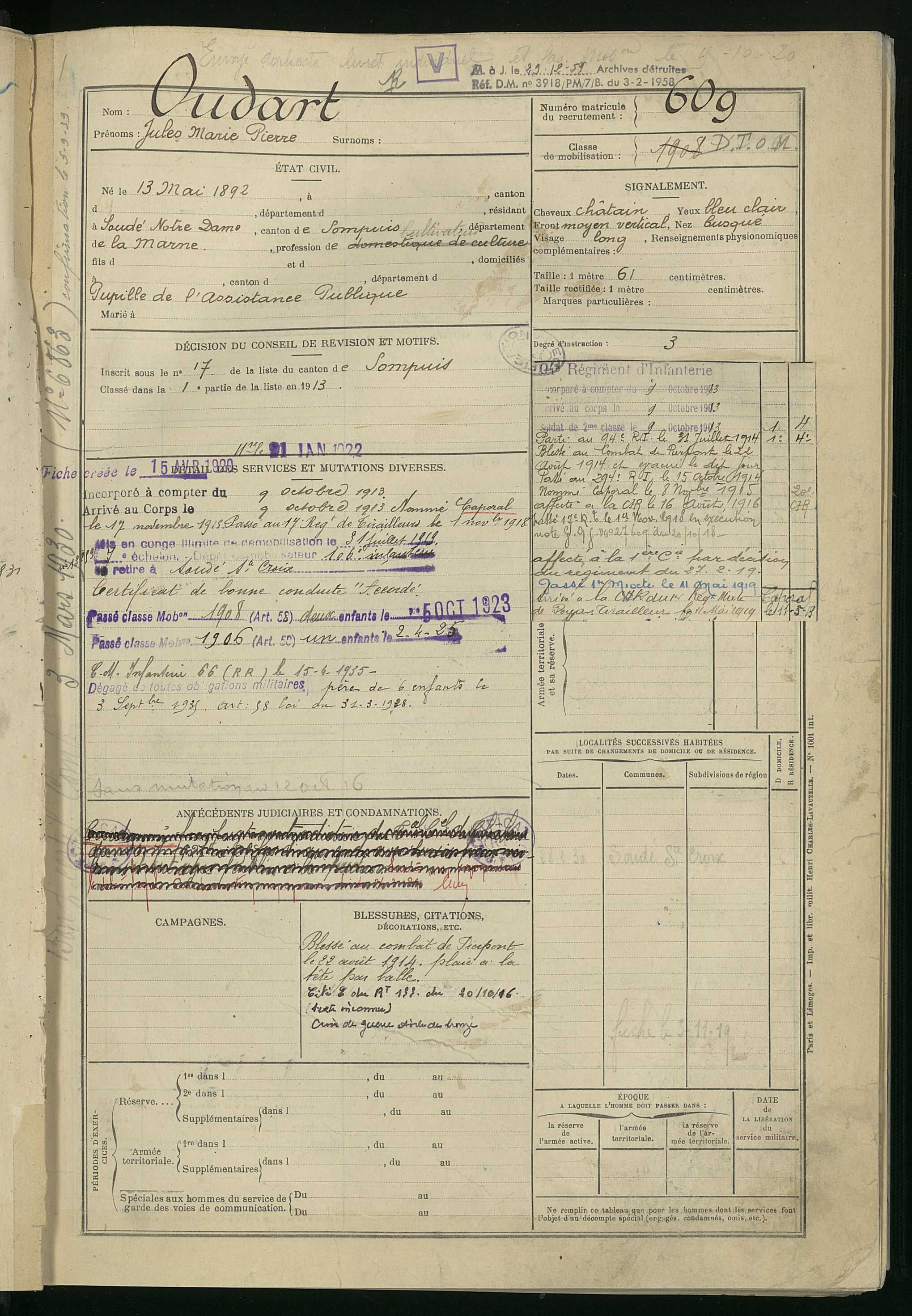 Registre matricule, n°601-1200 - 1 R 1374 - Lot 1 - Média 20 - Archives départementales de la Marne.jpg