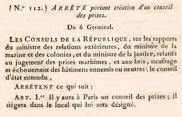 Arrêté des Consuls du 6 germinal An VIII - .jpg