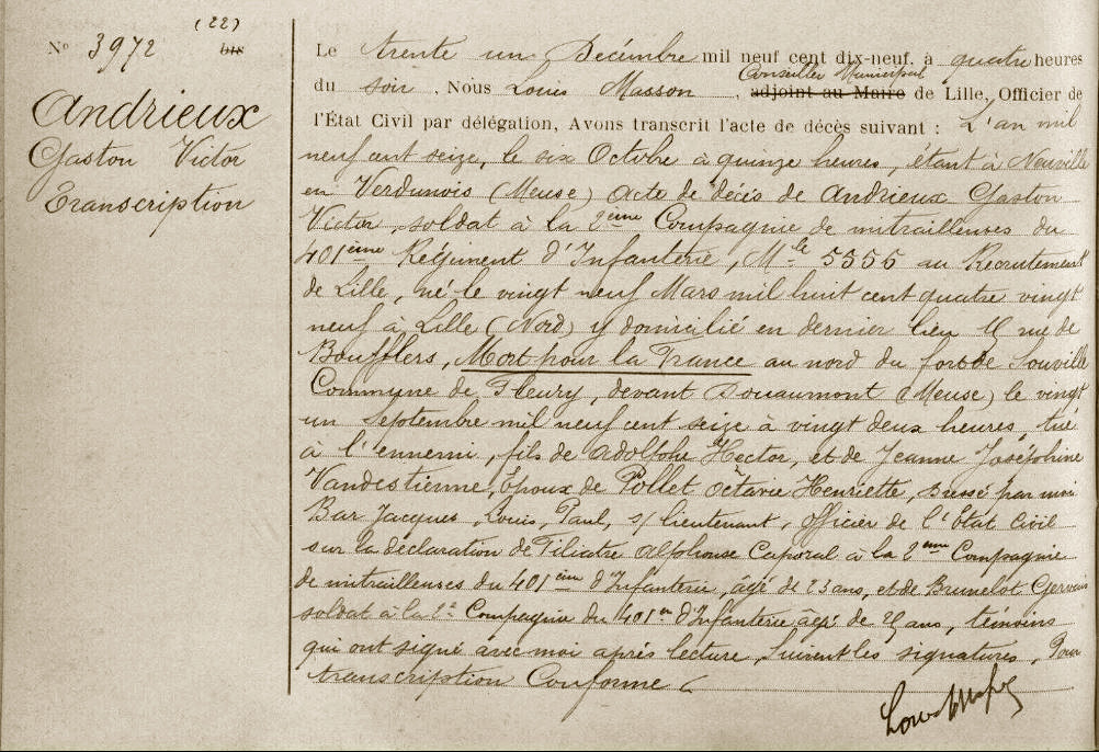 ANDRIEUX (G.-V.) - Acte de décès .JPG