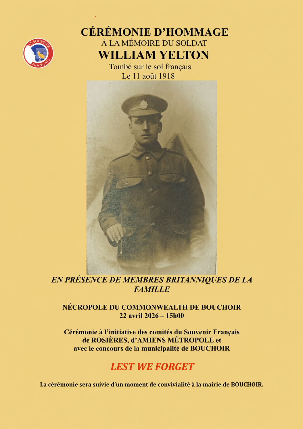 Source document Le Souvenir Français Amiens Métropole.