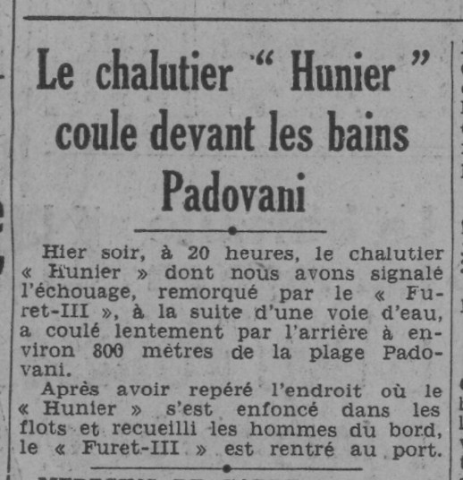 HUNIER - Chalutier