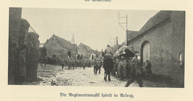 Regimentsmusik in Arleux
