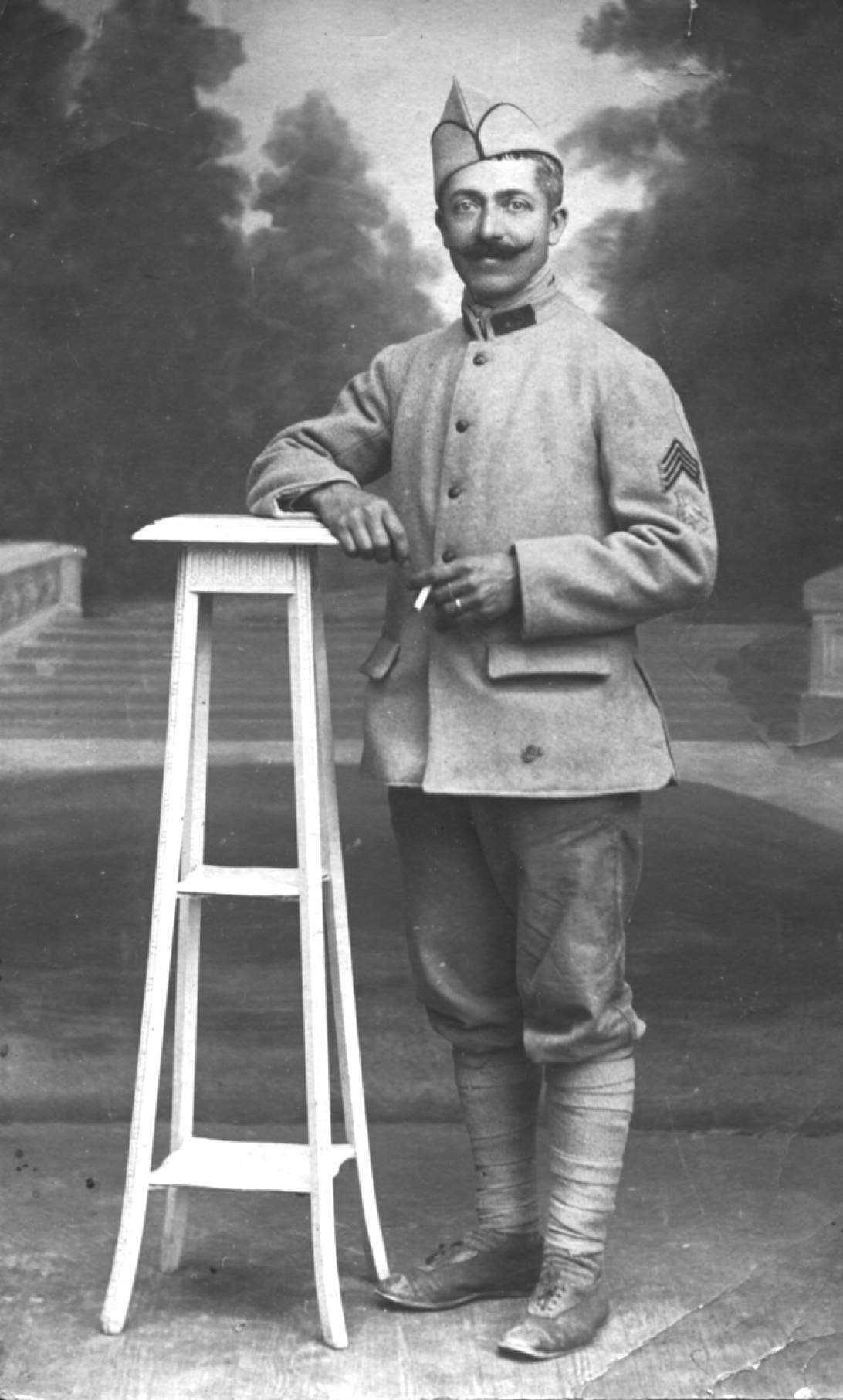 Pc bourrel 1918 4 chevrons de présence au front 19 eme escadron du train