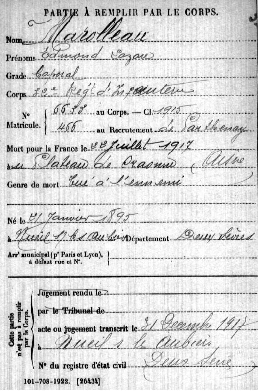 Marolleau Edmond Lazarre - 32ème RI + 1917 (2).jpg
