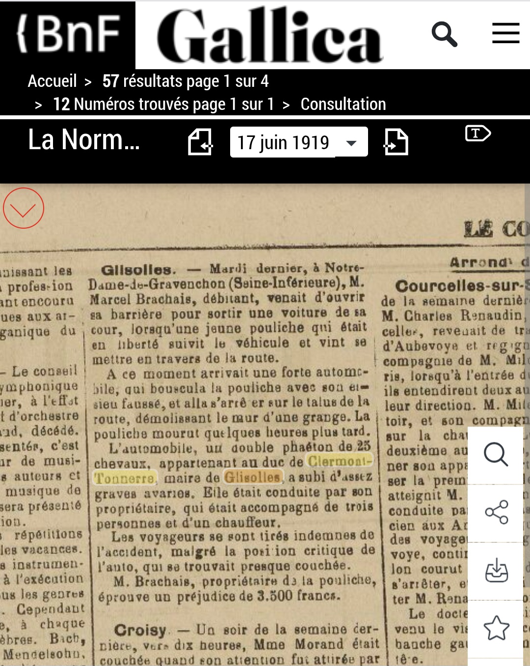 Le Courrier de l’Eure. Source BnF / Gallica.