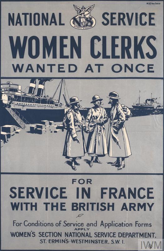 National Service féminin. <br />Référence IWM (Art. IWM PST 7816)