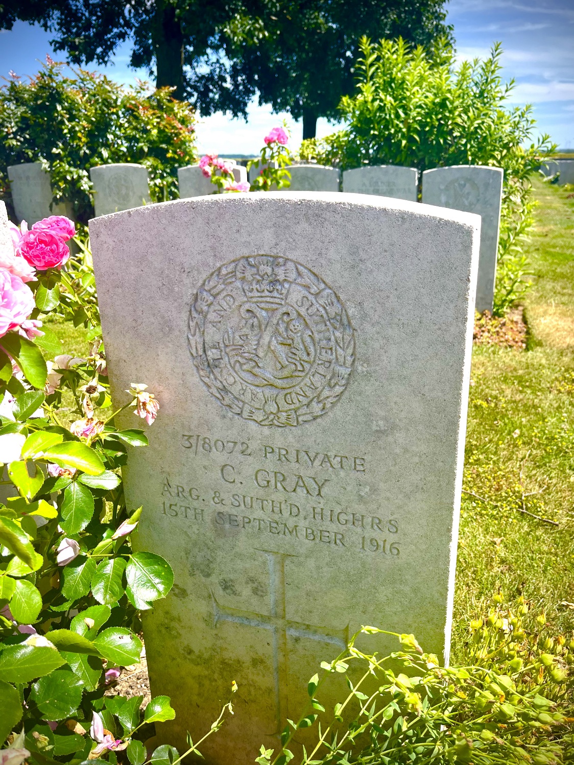 Cimetière militaire Adanac, Miraumont, Somme, France. Photographie Ritchie Conaghan.
