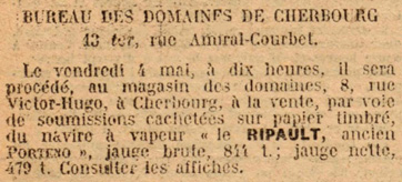 RIPAULT - Vente - J.O. 8-IV-1923 -  .jpg