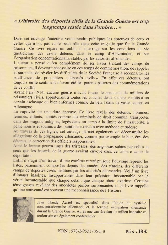 Verso du livre